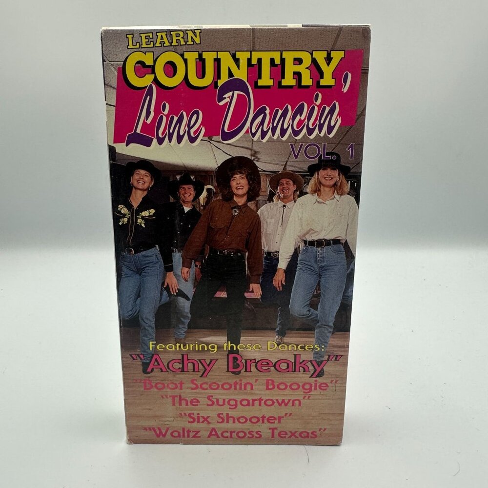 Learn Country Line Dancin Vol. 1 1992 VHS Tutorial NR